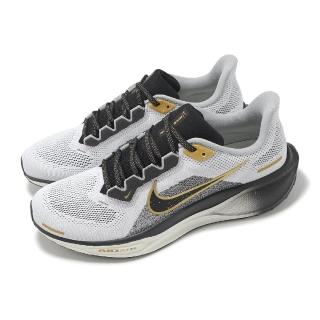【NIKE 耐吉】慢跑鞋 Air Zoom Pegasus 41 Premium 男鞋 灰 金 氣墊 小飛馬 運動鞋(HQ2938-100)