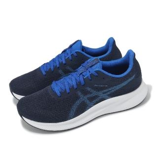 【asics 亞瑟士】慢跑鞋 Patriot 13 男鞋 女鞋 藍 白 透氣 緩衝 運動鞋 亞瑟士(1011B485413)