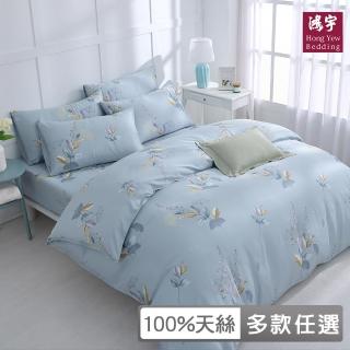 【HongYew 鴻宇】100％萊賽爾天絲 薄被套-多款任選(雙人)