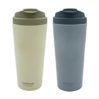 【LocknLock 樂扣樂扣】雙色 雙層 PP 咖啡 隨行杯 470ml /個 HAP-958 系列