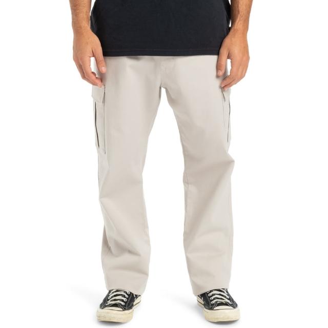 【Quiksilver】男款-TAXER CARGO PANT 休閒長褲-米色(EQYNP03317F-SFA0)