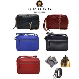 【CROSS】臺灣總經銷 限量1折 頂級小牛皮斜揹包/肩揹包 全新專櫃展示品(買一送一好禮 38婦女節/尾牙/現貨)