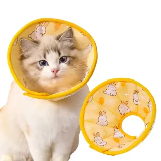 【兔兔圈】術後防舔美容頭套(防咬圈 軟頭套 防舔圈 羞恥圈 貓咪 狗 節育 寵物美容 喇叭項圈 伊莉莎白圈)