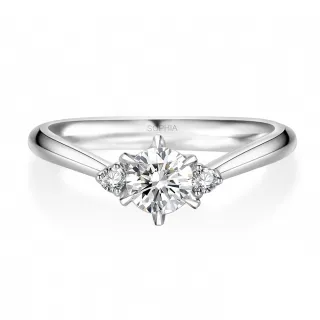 【蘇菲亞珠寶】GIA 50分 D/SI1 PT950鉑金 相伴 鑽石戒指