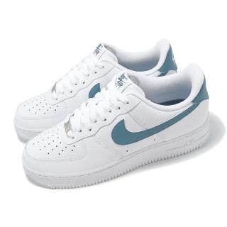 【NIKE 耐吉】休閒鞋 Air Force 1 07 男鞋 女鞋 白 藍 乾燥藍 AF1 經典(FJ4146-114)