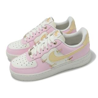 【NIKE 耐吉】休閒鞋 Wmns Air Force 1 07 LX 女鞋 粉紅 白 小金勾 金屬勾勾 AF1(IB2574-600)