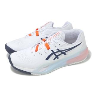 【asics 亞瑟士】網球鞋 GEL-Resolution X 男鞋 白 橘 澳網配色 雙層中底 支撐 運動鞋 亞瑟士(1041A481110)