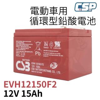 【CSP】EVH12150 F2 神戶電池 CSB電池 12V15AH REC14-12(電動腳踏車 電動自行車 電動輪椅 醫療裝置)