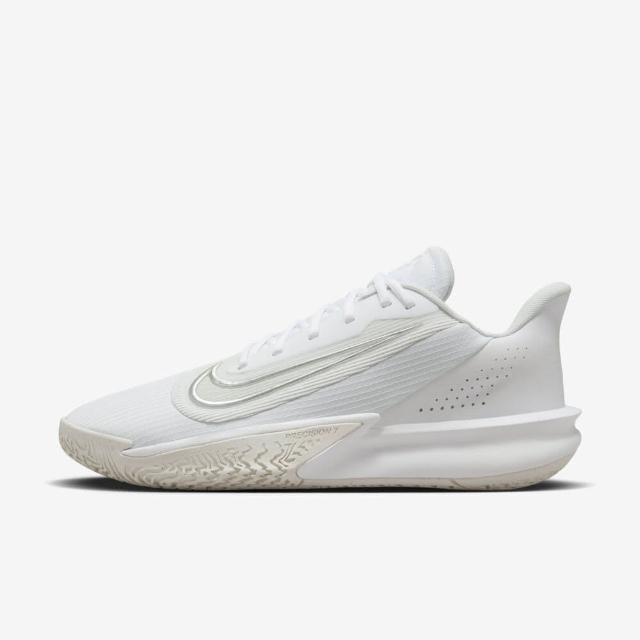 【NIKE 耐吉】Precision VII 男 籃球鞋 運動 球鞋 低筒 7代 緩震 包覆 白灰(FN4322-100)