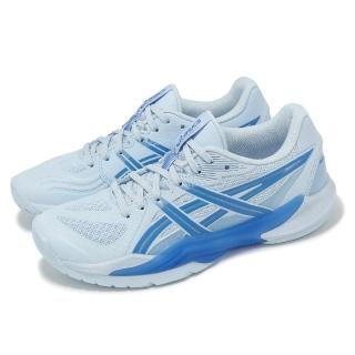 【asics 亞瑟士】羽球鞋 Powerbreak FF 女鞋 藍 支撐 室內運動 羽排鞋 亞瑟士(1072A104400)