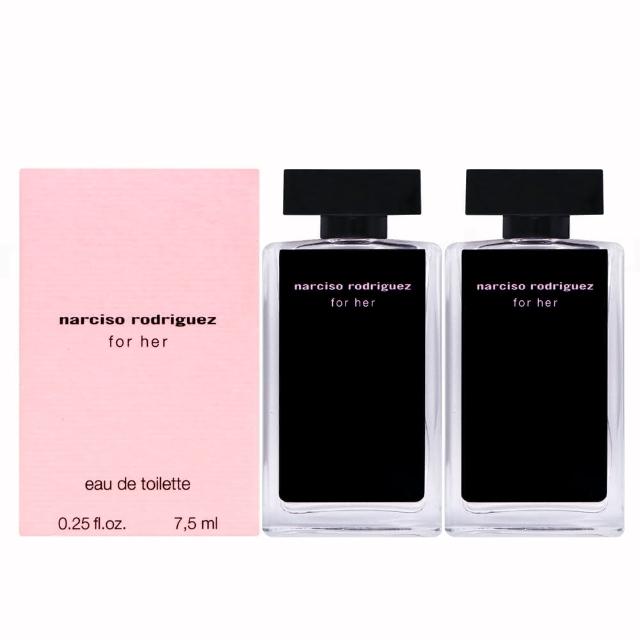 【NARCISO RODRIGUEZ】For Her 女性淡香水 7.5ml X2入 小香組(平行輸入)