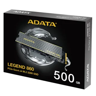 【ADATA 威剛】LEGEND 860 M.2 2280 PCIe NVMe 500GB Gen4x4 固態硬碟(讀5000MB/寫3000MB*附散熱片)