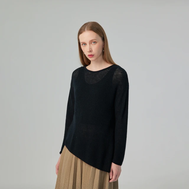 【giordano ladies】下擺斜裁設計針織衫(02354565)