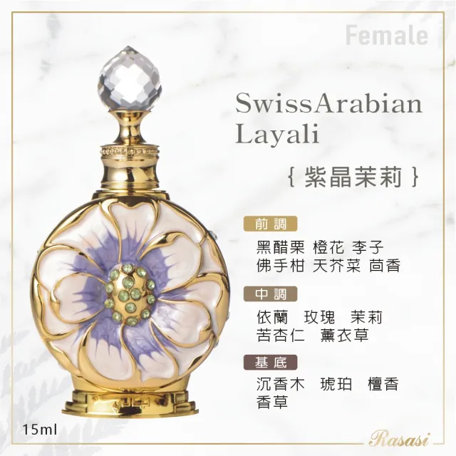 【SWISS ARABIAN 瑞士-阿拉伯】小花系列 CPO精油香水&EDP香水_多款任選(杜拜原裝-專櫃公司貨)
