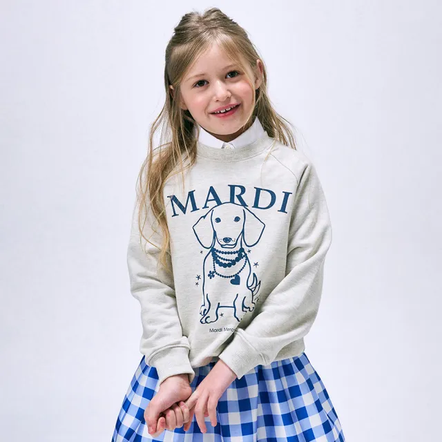 【MARDI MERCREDI】童裝 印花大學TEE 多色 經典臘腸狗 經典小雛菊 純棉 KIDS SWEATSHIRT DDANJI FLOWER