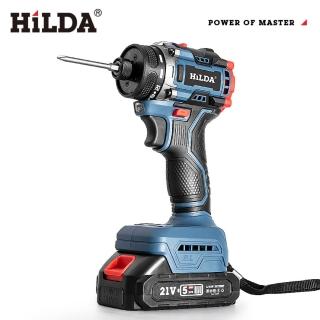 【HILDA希爾達】21V無刷短軸衝擊起子機 雙電(希爾達 21V無刷短軸衝擊起子機 雙電)