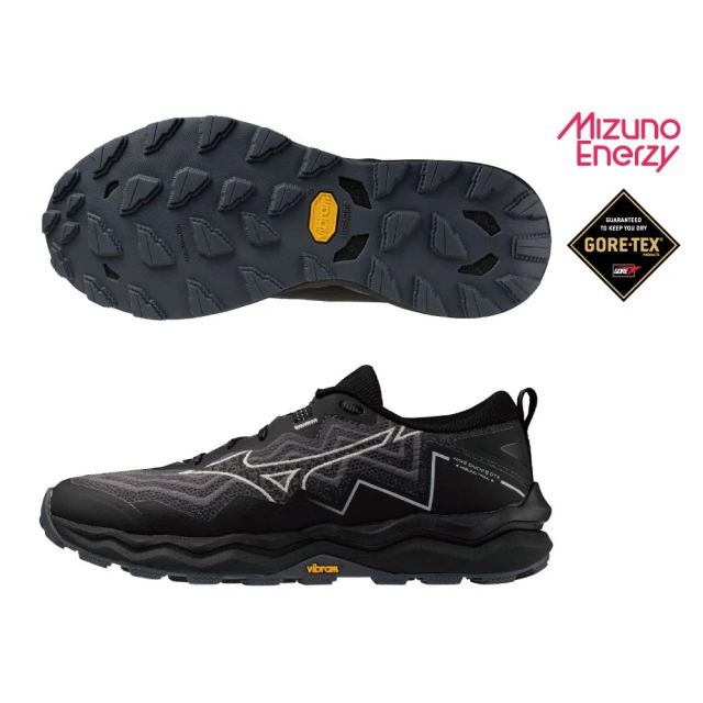MIZUNO 美津濃 慢跑鞋 女鞋 運動鞋 緩震 一般型 防潑水 黑 J1GK255621