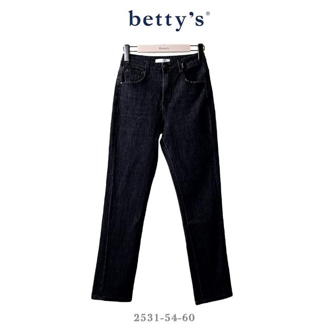 【betty’s 貝蒂思】率性百搭窄管牛仔褲(黑色)