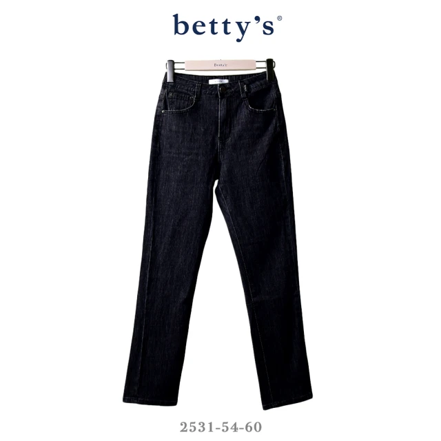 betty’s 貝蒂思 率性百搭窄管牛仔褲(黑色)