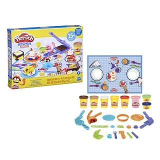 【PLAYDOH 培樂多】廚房系列 早餐遊戲組(幼兒兒童黏土玩具/無毒黏土/益智玩具/家家酒)