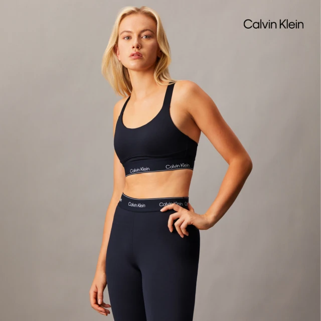 Calvin Klein 官方旗艦館 CK Essentials Modern Sport 高度承托胸圍_黑色