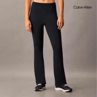 【Calvin Klein】官方旗艦館 CK Essentials 柔軟運動喇叭緊身褲 黑色