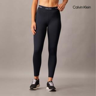 【Calvin Klein】官方旗艦館 CK Essentials Modern Sport 高腰七分緊身褲 黑色