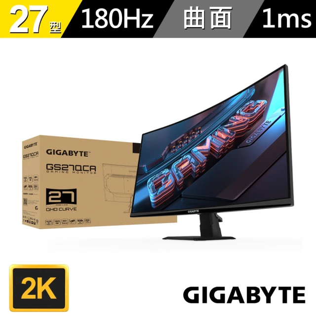 GIGABYTE 技嘉 GS27QCA 27型 180Hz 