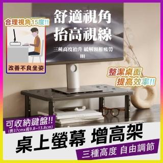 【WIDE VIEW】37cm三段調節電腦螢幕增高架(桌上置物架 螢幕架 鍵盤架 電腦桌 增高架 電腦螢幕架/ZGJ-H-PF)