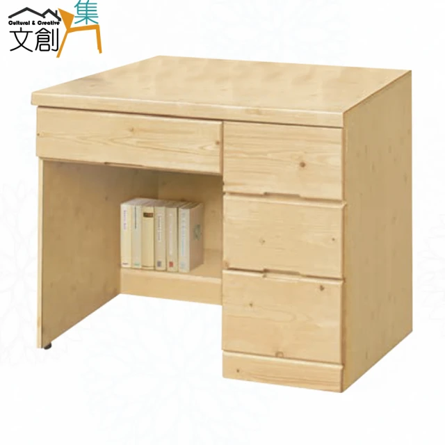 文創集 美滿3尺四抽書桌好評推薦