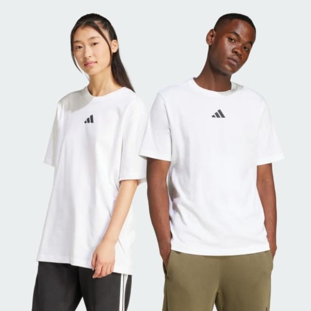 【adidas 愛迪達】短袖上衣 男 女 中性 M L G ENG TEE 白 JP1527