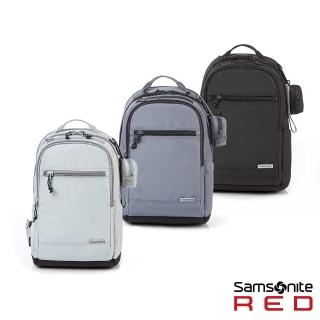 【Samsonite RED】CLYNEE 輕量尼龍潮流大容量筆電後揹包/雙肩包/通勤包/電腦包/包包15.6吋M(多色可選)
