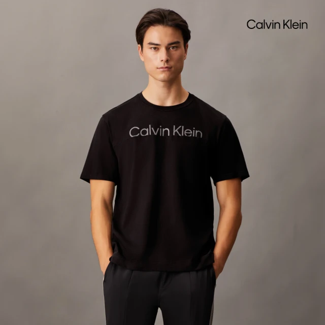 Calvin Klein 官方旗艦館 CK Sport Icon 吸濕排汗 T 恤_黑色