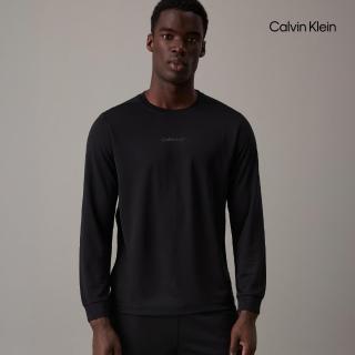 【Calvin Klein】官方旗艦館 CK 基本款長袖 T 恤 黑色