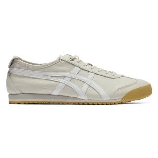 【Onitsuka Tiger】鬼塚虎 官方旗艦店 粉米底白虎爪紋 MEXICO 66 SD(1183A872-119)
