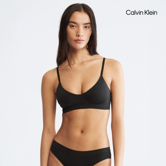 Calvin Klein 官方旗艦館 CK BONDED FLEX 薄墊無鋼圈胸罩_黑色