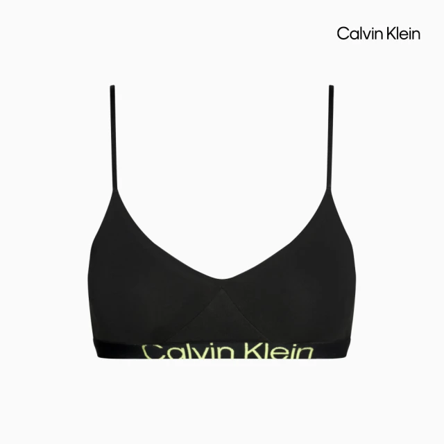 Calvin Klein 官方旗艦館 CK Future Shift 繫帶胸罩_黑色