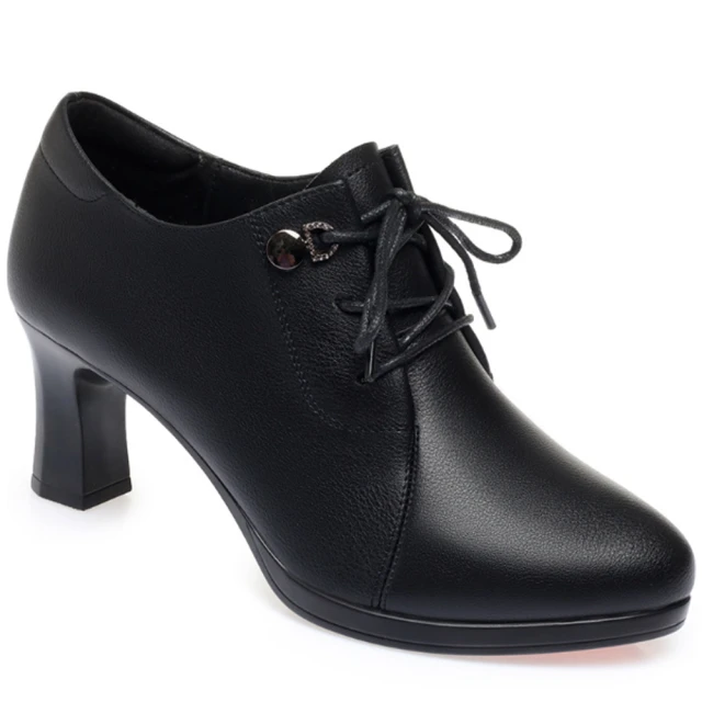 JP Queen New York 時尚女郎顯瘦女款方頭粗高