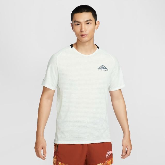 【NIKE 耐吉】短袖上衣 男款 運動 越野 慢跑訓練 AS M NK DF SOLAR CHASE SS TOP 米白 DV9306-121