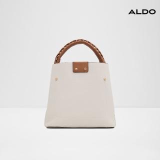 【ALDO】REBEKIA-經典特色手提水桶包-女包(米白色)