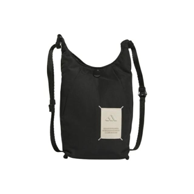 【adidas 愛迪達】側背包 斜背包 小包 運動小包 隨身小包 W MH PHONE BAG 黑 JF0729