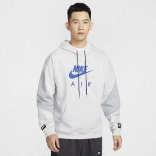 【NIKE 耐吉】長袖上衣 男 帽T AS M AIR FLC PO HOODE BFT 白灰藍 HJ0274-009(2S4249)