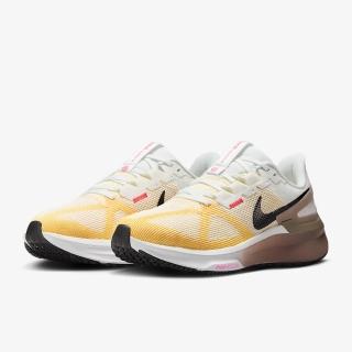【NIKE 耐吉】慢跑鞋 女鞋 運動鞋 緩震 W AIR ZOOM STRUCTURE 25 白黃 DJ7884-110(3W5752)