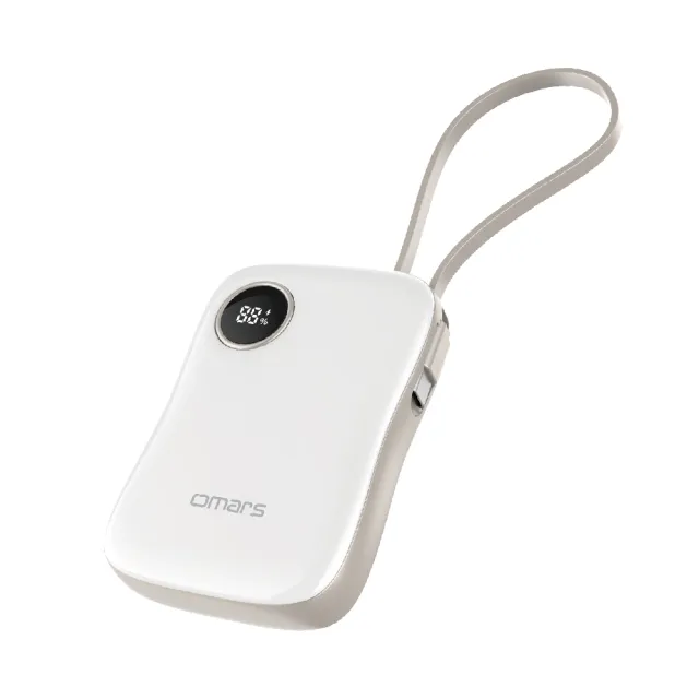 【Omars】炫彩多功能行動電源 10000mAh 自帶線 PD20W 磁吸無線(有線無線 自由切換)