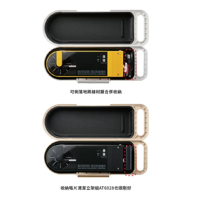 【audio-technica 鐵三角】AT-SBC1 SOUND BURGER 手提收納盒(AT-SBC1 SOUND BURGER 手提收納盒)
