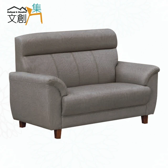 文創集 肯迪咖啡色透氣皮革二人座沙發椅好評推薦