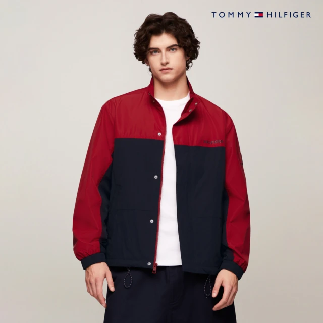 Tommy Hilfiger 官方旗艦館 可收藏式防水帆船外套_藍色