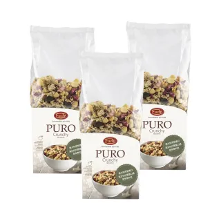 【Fuchs 福紅】紅蘋果穀物脆片 水果麥片350gx3包(高纖無油烘培 義大利原裝進口)