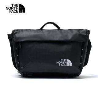 【The North Face 官方旗艦】北面男女款黑色耐磨翻蓋設計休閒單肩包｜81DP53R(斜揹包)