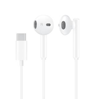 【HUAWEI 華為】原廠 Type-C 半入耳式線控耳機 CM33 - 白(密封袋裝)